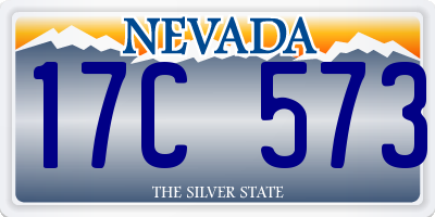 NV license plate 17C573