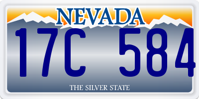 NV license plate 17C584