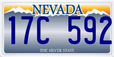 NV license plate 17C592