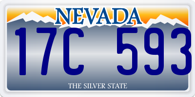 NV license plate 17C593