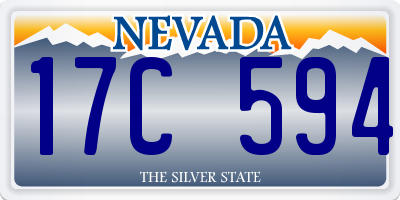 NV license plate 17C594