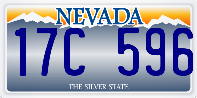 NV license plate 17C596