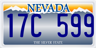 NV license plate 17C599