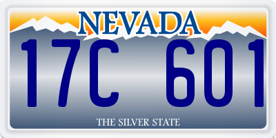 NV license plate 17C601