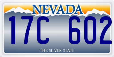 NV license plate 17C602