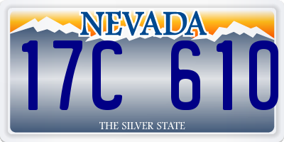 NV license plate 17C610