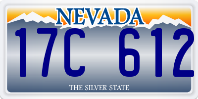 NV license plate 17C612