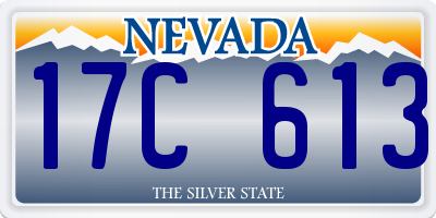 NV license plate 17C613