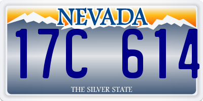 NV license plate 17C614