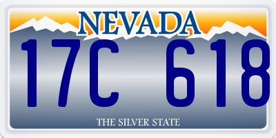 NV license plate 17C618