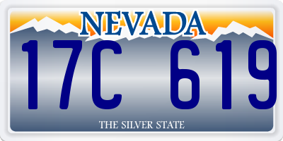 NV license plate 17C619
