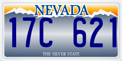 NV license plate 17C621