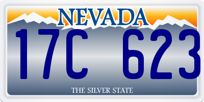 NV license plate 17C623