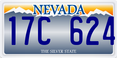 NV license plate 17C624