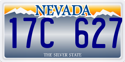 NV license plate 17C627