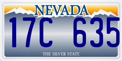 NV license plate 17C635