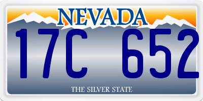 NV license plate 17C652