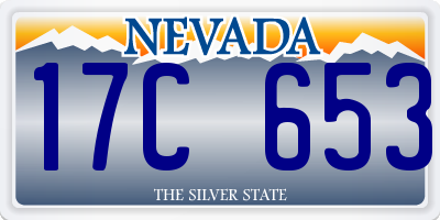 NV license plate 17C653