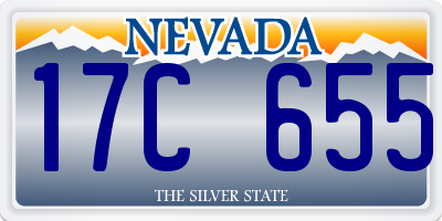 NV license plate 17C655