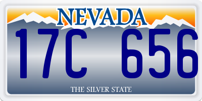 NV license plate 17C656