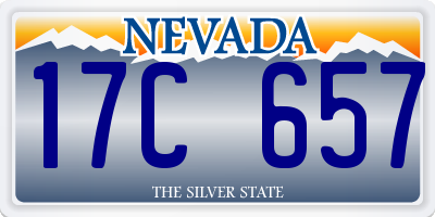 NV license plate 17C657