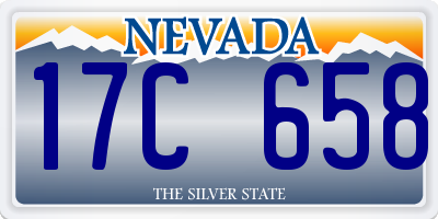 NV license plate 17C658