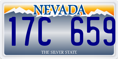 NV license plate 17C659