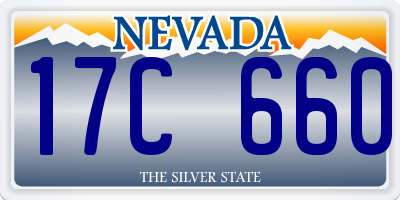 NV license plate 17C660