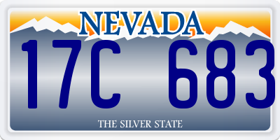 NV license plate 17C683