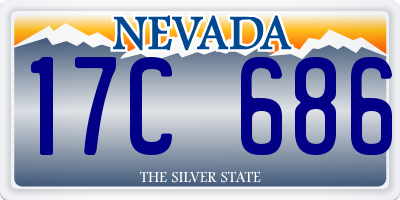 NV license plate 17C686