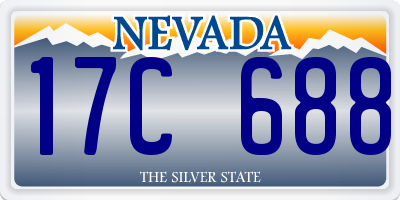 NV license plate 17C688