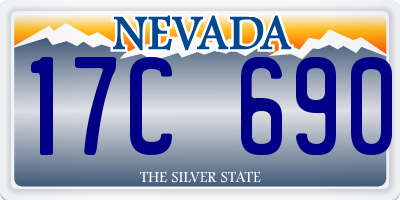 NV license plate 17C690