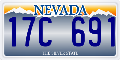 NV license plate 17C691