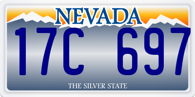 NV license plate 17C697