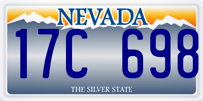 NV license plate 17C698