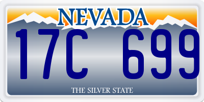 NV license plate 17C699