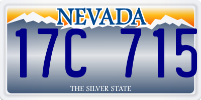 NV license plate 17C715