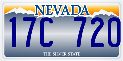 NV license plate 17C720