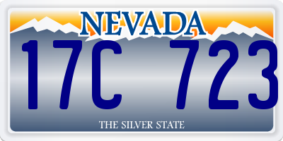 NV license plate 17C723