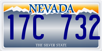 NV license plate 17C732