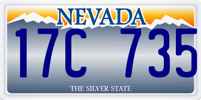 NV license plate 17C735