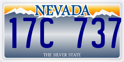 NV license plate 17C737