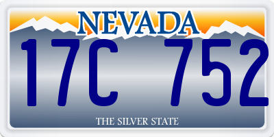 NV license plate 17C752