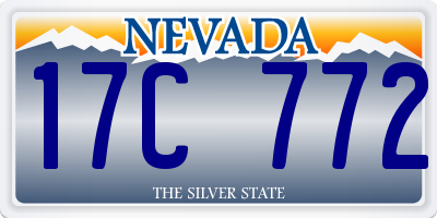 NV license plate 17C772