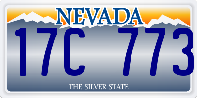 NV license plate 17C773