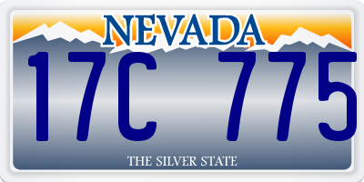 NV license plate 17C775