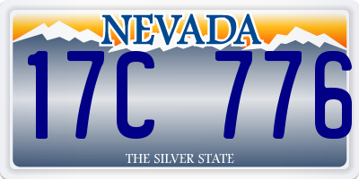 NV license plate 17C776