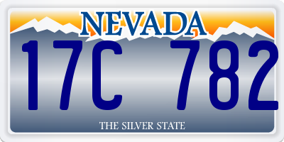 NV license plate 17C782