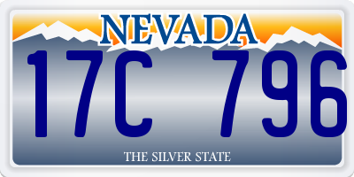 NV license plate 17C796