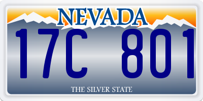 NV license plate 17C801